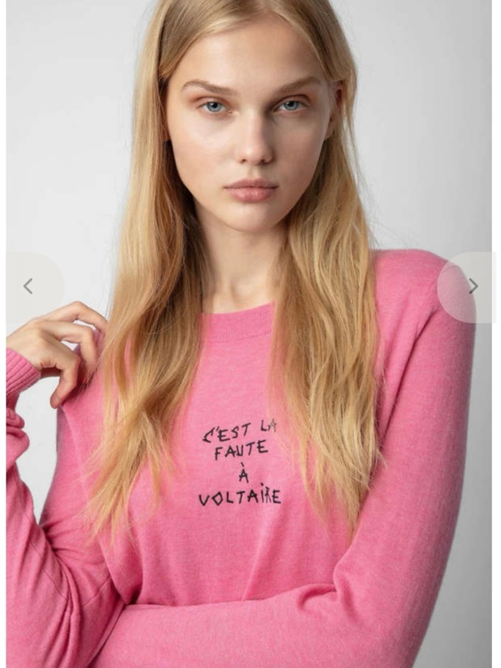 New Zadig & Voltaire Miss Graphic Cashmere Sweater - Picture 14 of 14